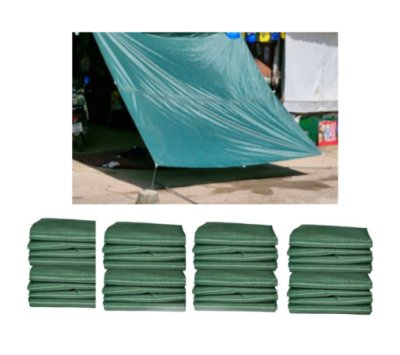 F 107 ผ้าใบชนิดบางแบบติดหู ขนาดสินค้า 5x8.5 | 5x7.5 | 5x6.5 | 5x5.5 ชนิดบางเคลือบเงากันน้ำได้ 100 %  ใช้คลุมสินค้า ทนแดดทนฝนทนแรงลม