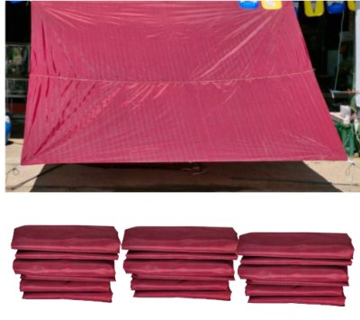 ตะกร้าที่ ( D 8) ผ้าใบผ้าร่มขนาด 1.5x6,1.5x5,1.5x4,1.7x6,1.7x5,1.7x4  อเนกประสงค์ชนิดบางเบาขนาดใช้กันสาดหน้าบ้านหลังบ้านคลุมกลองข้าวสิ่งของทั่วไป