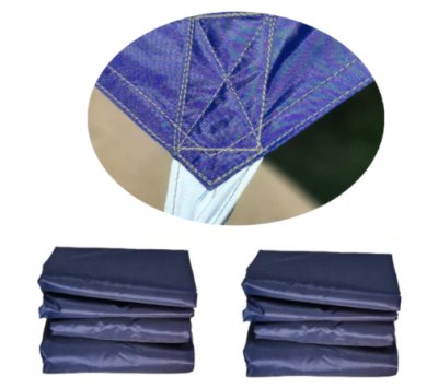 F 99 ผ้าใบชนิดบางแบบติดหู   6X9,6X8,6X7,5X8,5X7,5X6 ชนิดบางเคลือบเงากันน้ำได้ 100 %  ใช้คลุมสินค้า