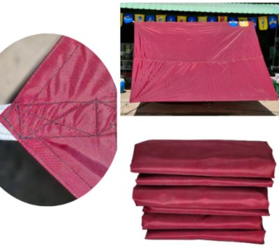 F 102 ผ้าใบชนิดบางแบบติดหู  4.5x8,4.5x7,4.5x6,3.5x8,3.5x6,3.5x5 (แบบติดหู) เคลือบกันน้ำ ขนาดใช้คลุมของทั่วไป