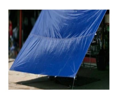 F 102 ผ้าใบชนิดบางแบบติดหู  4.5x8,4.5x7,4.5x6,3.5x8,3.5x6,3.5x5 (แบบติดหู) เคลือบกันน้ำ ขนาดใช้คลุมของทั่วไป