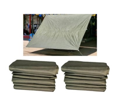 F 106 ผ้าใบชนิดบางแบบติดหู ขนาดสินค้า 4.5x8.5 | 4.5x7.5 | 4.5x6.5 | 4.5x5.5   ชนิดบางเคลือบเงากันน้ำได้ 100 %  ใช้คลุมสินค้า ทนแดดทนฝนทนแรงลม