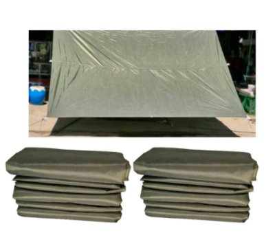 ผ้าใบชนิดบางเบาแบบติดหู  D-5  )   5.5x9,5.5x8,5.5x7