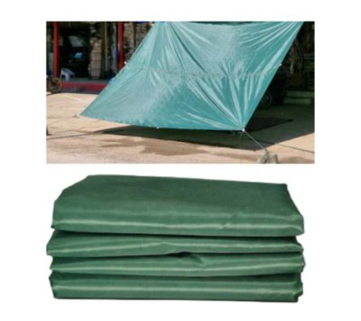 F 107 ผ้าใบชนิดบางแบบติดหู ขนาดสินค้า 5x8.5 | 5x7.5 | 5x6.5 | 5x5.5 ชนิดบางเคลือบเงากันน้ำได้ 100 %  ใช้คลุมสินค้า ทนแดดทนฝนทนแรงลม