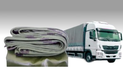 ผ้าใบ ( BB 13 )(2X8  | 2X6 | 2X5  2X4 2X3 เคลือบเงากันน้ำเคลือบ  ด้านเนื้อเหนี่ยวตอกตาไก่ 50 เซ