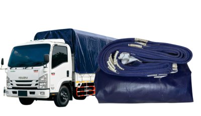 ผ้าใบ ( BB 13 )(2X8  | 2X6 | 2X5  2X4 2X3 เคลือบเงากันน้ำเคลือบ  ด้านเนื้อเหนี่ยวตอกตาไก่ 50 เซ