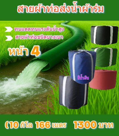(B2)สายผ้าท่อผ้าร่มหน้า,2,3,4,5,6,7,8,10,แบ่งจำหน่าย 40 เมตร