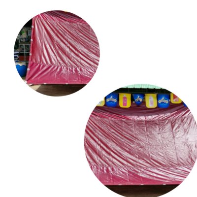 ผ้าใบเคลือบเงา 2 ชั้น B-16 )  (1.7X6 1.7X5 1.7X4 ใช้คลุมรถบรรทุกขนส่งสินค้า  บังแดดบังฝน