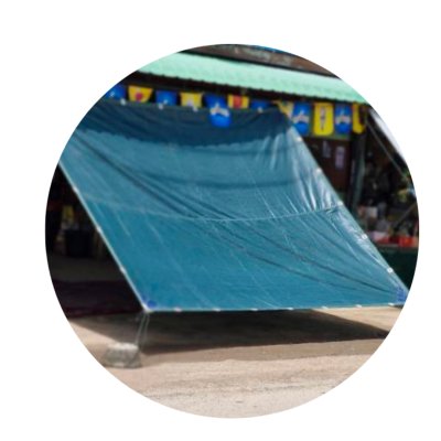 ผ้าใบเคลือบเงากันน้ำขนาด  2.5X8 2.5X6 2.5X4