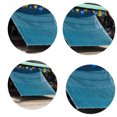 ผ้าใบเคลือบเงากันน้ำขนาด  2.5X8 2.5X6 2.5X4