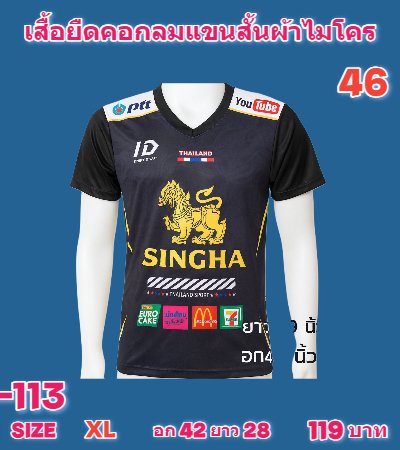 เสื้อยืดคอกลมผ้าไมโครบางเบาบางอากาศได้ดี ( 12,13,14 )  L,L,L,XL