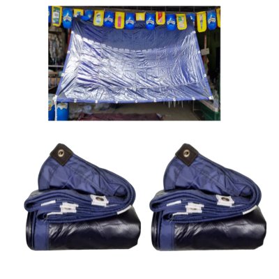 ผ้าใบผ้าร่มเคลือบเงากันน้ำ F75 ( 6X9 | 6X8 | 6X7 | 5X8 | 5X7 | 5X6  ใช้คลุมรถบรรทุกขนส่งสินค้า 6 ล้อ 10 ล้อ