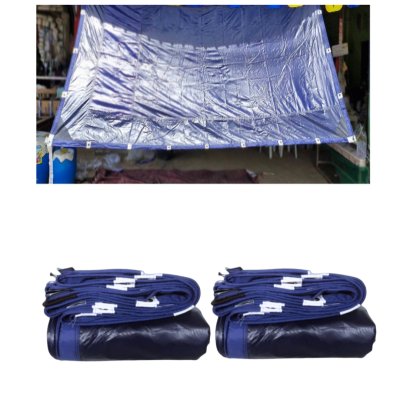 ผ้าใบผ้าร่มเคลือบเงากันน้ำ F76 ( 5.5X9 | 5.5X8 | 5.5X7 | 5.5X6 | 5X5 |ใช้คลุมรถบรรทุกขนส่งสินค้า 6 ล้อ 10 ล้อ