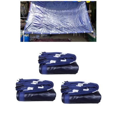 ผ้าใบผ้าร่มเคลือบเงากันน้ำ F82 (4.5X8.5 | 4.5X7.5 | 4.5X6.5 | 4.5X5.5  ใช้คลุมรถบรรทุกขนส่งสินค้า รถกระบะ