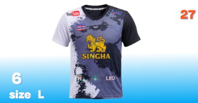 AA-5) เสื้อคอกลมพิมพ์ลายแห้งไว ยืดหยุ่นรองรับทุกการเคลื่อนไหว