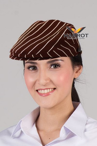 หมวกพนักงานเสิร์ฟ ฮันติ้ง ลายลาครัวแดง