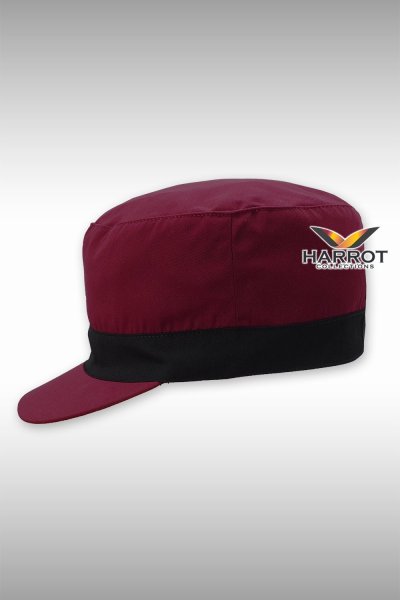 หมวกแก๊ป มารีน สีเลือดหมู แต่งดำ