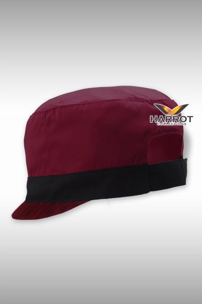 หมวกแก๊ป มารีน สีเลือดหมู แต่งดำ