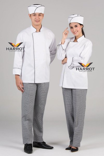 หมวกเชฟญี่ปุ่น แต่งกุ๊นไขว้