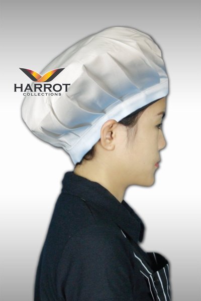 หมวกเชฟสากล หัวปิด คลุมผม