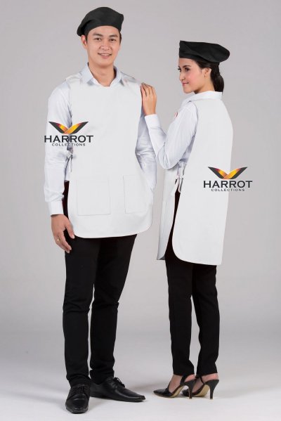 ผ้ากันเปื้อน เอี๊ยม สีล้วน