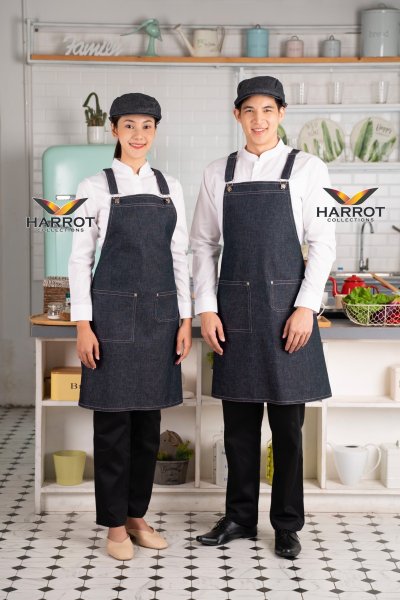 ผ้ากันเปื้อน เต็มตัว ยีนส์ ฮาเบอร์