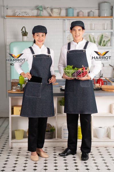 ผ้ากันเปื้อน เต็มตัว ยีนส์ ฮาเบอร์