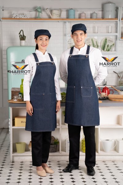 ผ้ากันเปื้อน เต็มตัว ยีนส์ ฮาเบอร์