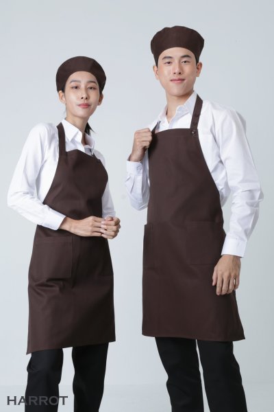 ผ้ากันเปื้อน เต็มตัว สีล้วน