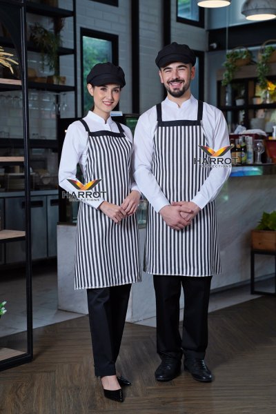 ผ้ากันเปื้อน เต็มตัว ลายวินเทจ ใส่ได้ 2 ด้าน