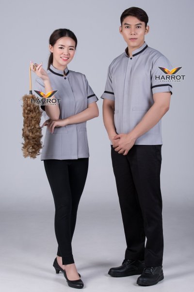 เสื้อแม่บ้าน/พ่อบ้าน ปกตั้ง