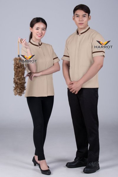 เสื้อแม่บ้าน/พ่อบ้าน ปกตั้ง