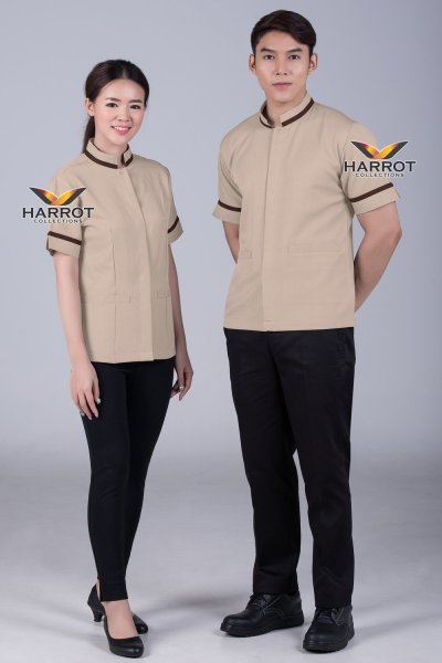 เสื้อแม่บ้าน/พ่อบ้าน ปกตั้ง