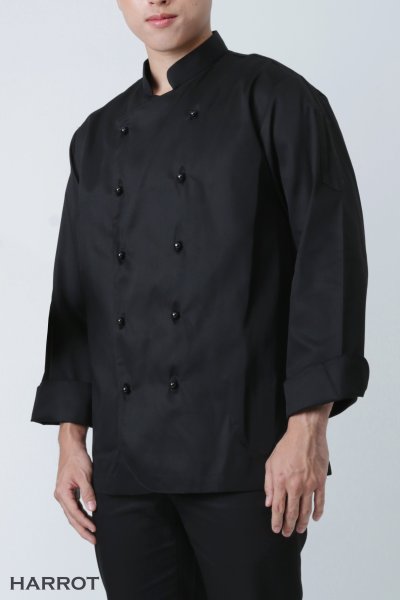 เสื้อเชฟ แขนยาว กระดุมถอดได้