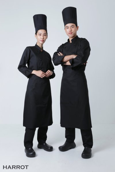เสื้อเชฟ แขนยาว กระดุมถอดได้