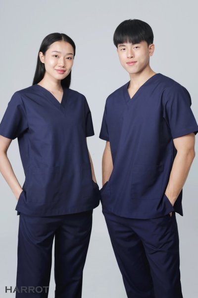 เสื้อสครับ คอวี (เฉพาะเสื้อเท่านั้น)