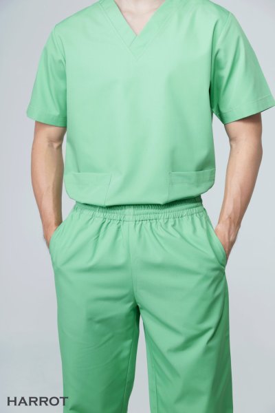 ชุดสครับ คอวี (เสื้อ+กางเกง)