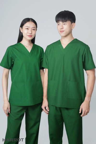 ชุดสครับ คอวี (เสื้อ+กางเกง)