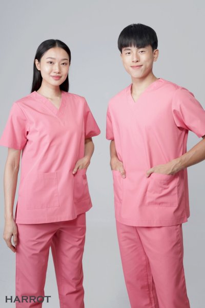 ชุดสครับ คอวี (เสื้อ+กางเกง)