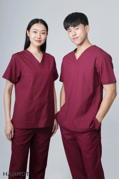 เสื้อสครับ คอวี (เฉพาะเสื้อเท่านั้น)