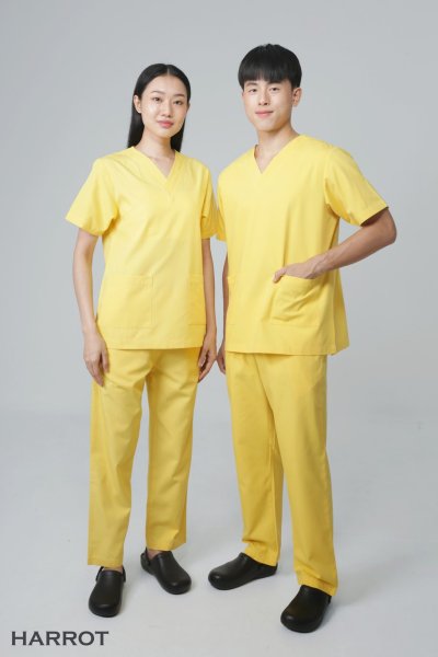 ชุดสครับ คอวี (เสื้อ+กางเกง)