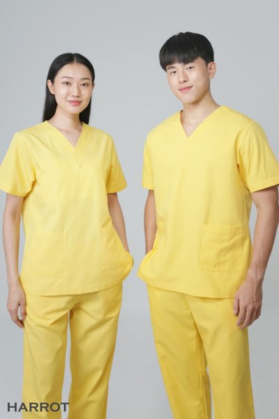 เสื้อสครับ คอวี (เฉพาะเสื้อเท่านั้น)