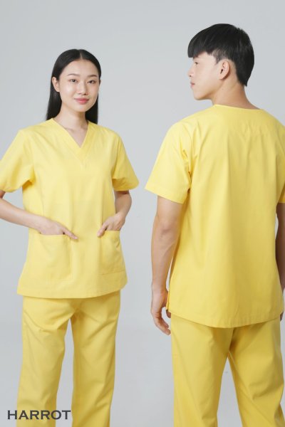 ชุดสครับ คอวี (เสื้อ+กางเกง)