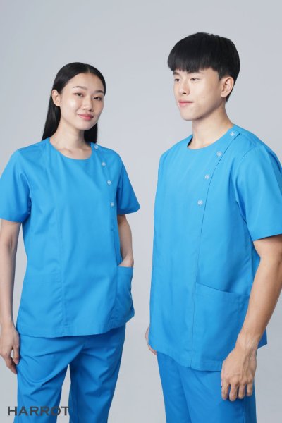 ชุดสครับ คอกลม (เสื้อ+กางเกง)