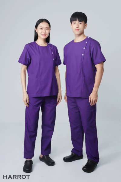 ชุดสครับ คอกลม (เสื้อ+กางเกง)