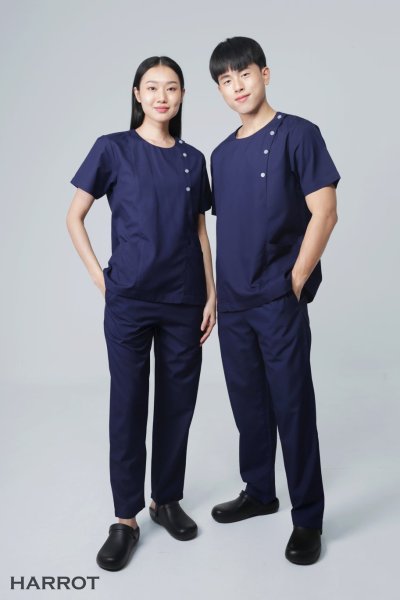 ชุดสครับ คอกลม (เสื้อ+กางเกง)