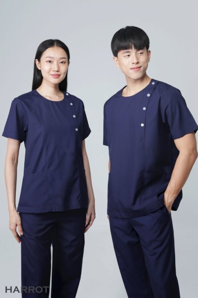 ชุดสครับ คอกลม (เสื้อ+กางเกง)