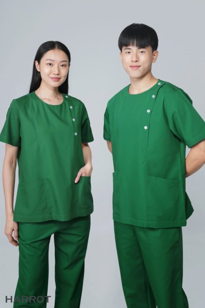 ชุดสครับ คอกลม (เสื้อ+กางเกง)