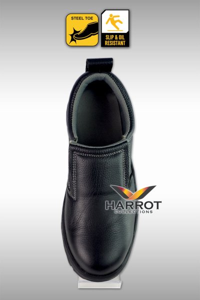 รองเท้าเชฟ แบบหุ้มส้น หนังแท้ สีดำ