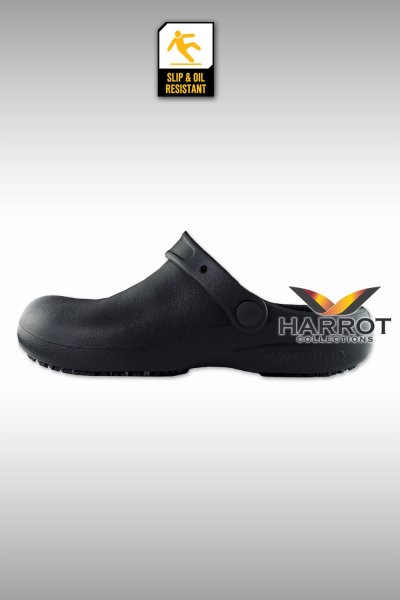 รองเท้ากันลื่น แบบเปิดส้น สีดำ